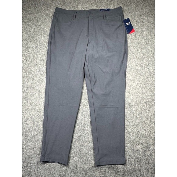 Reebok 5-pocket Voyager Pants Ebony (Dark Gray) Men's‎ XL(38x30) Golf Preppy - Picture 1 of 10